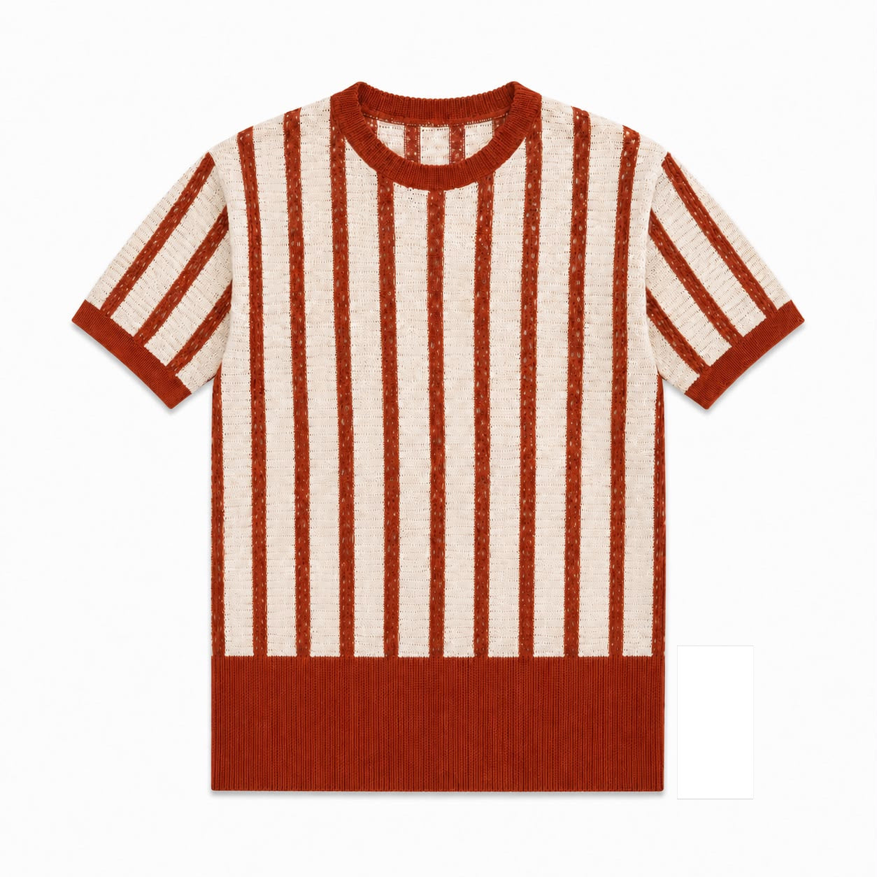 Knitted stripped t-shirt