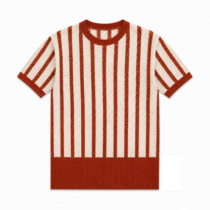 Knitted stripped t-shirt