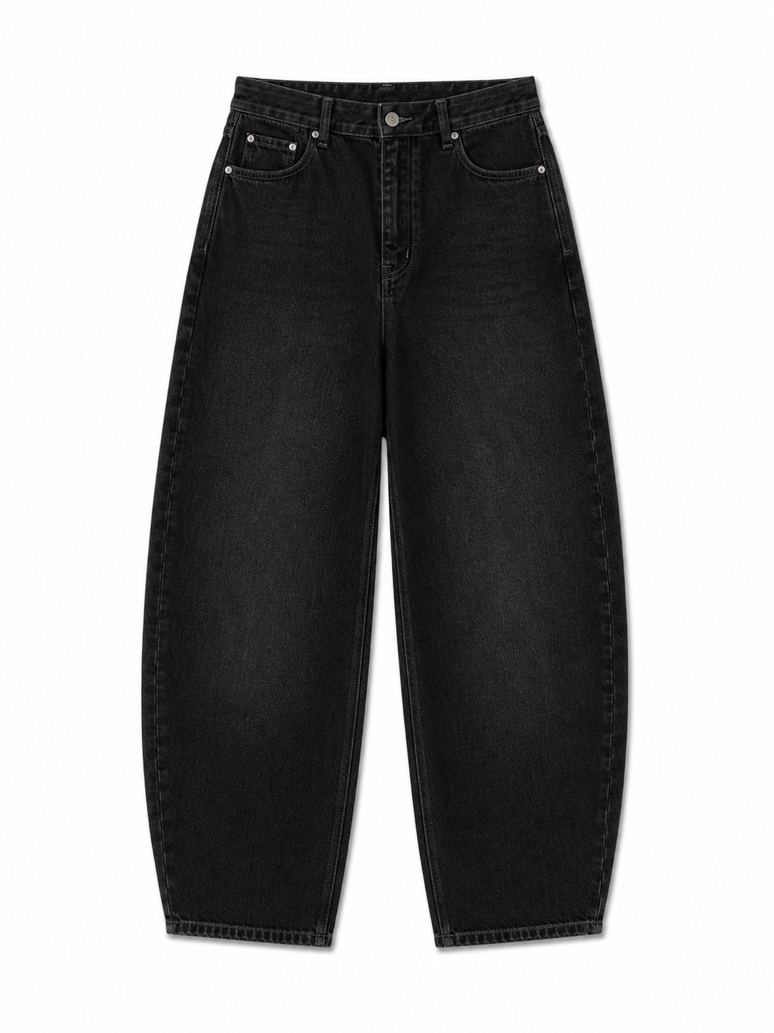 Cropped Balloon Denim