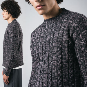 Grandpa cable knitwear