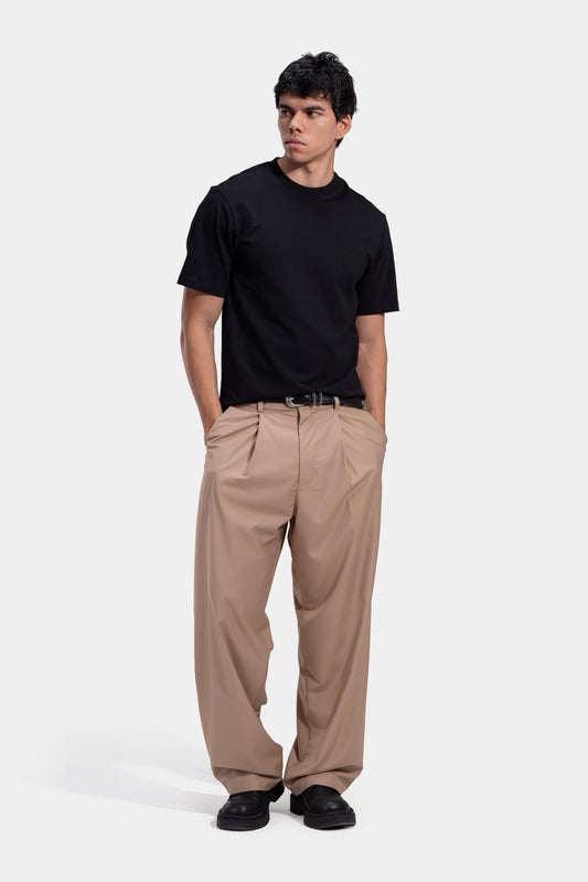 Tapered Waist Pleated Pants