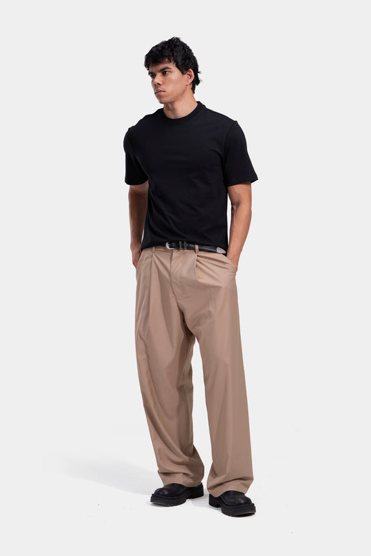 Tapered Waist Pleated Pants